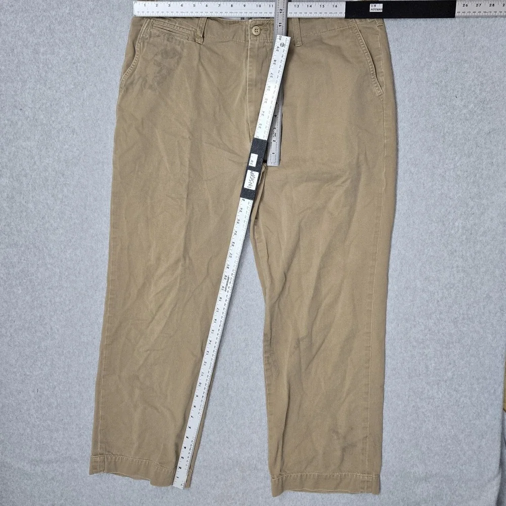 Polo Jean Ralph Lauren Men Pants 38X32 Khaki Chino Twill Button 31